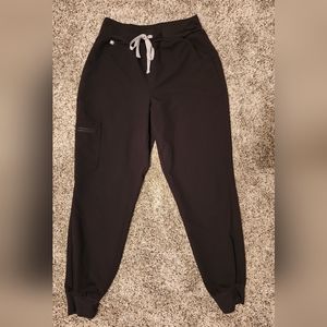 Figs High Waisted Zamora Jogger Scrub Pants Petite Black